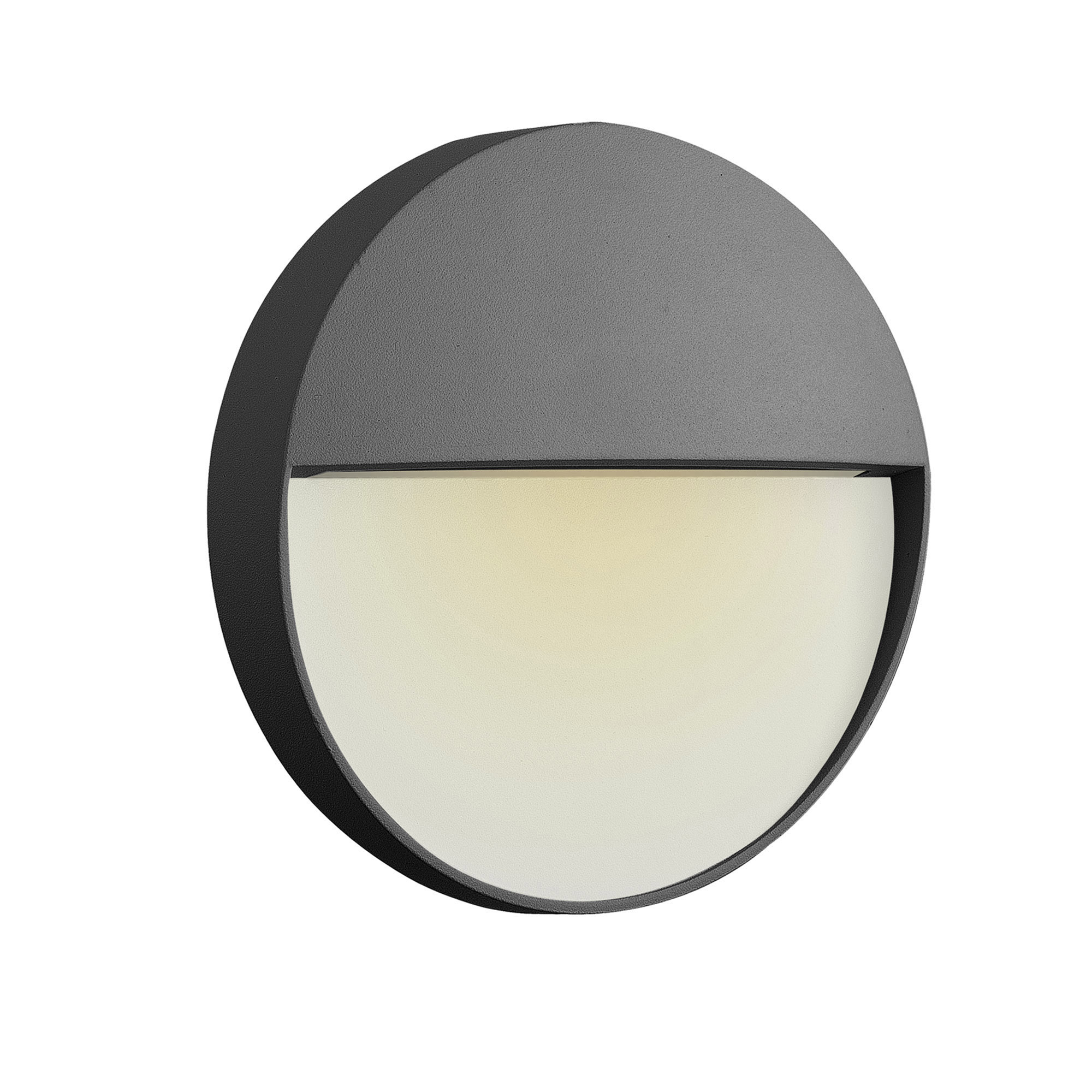 M7013  Baker Small Round Wall Lamp 3W LED IP54 Anthracite